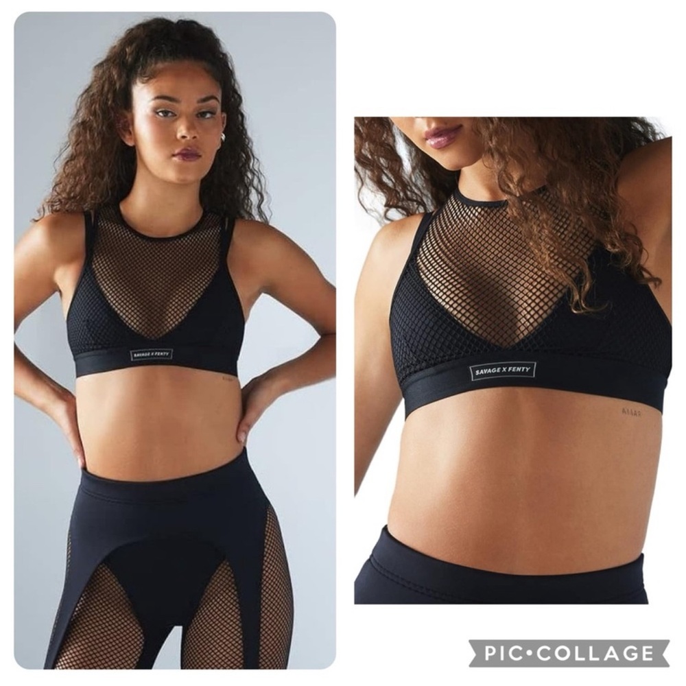 Savage x Fenty Womens Pin Up Low-Impact Sports Bra